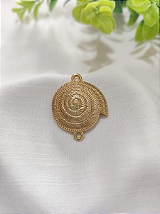 Entremeio Caracol 30mm Ouro (un)