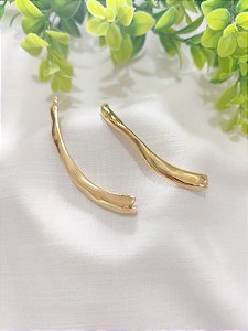 Entremeio orgânico para colar Ouro (un)