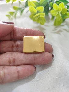 Entremeio Quadrado 20mm X 17mm Ouro (un)