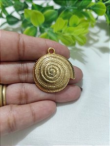 Pingente Caracol Ouro 3cm (un)