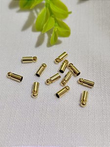 Terminal Copinho 2mm Ouro (10un)