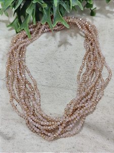 Cristal Rosa Claro Mesclado 2mm (1 fio - 160un)