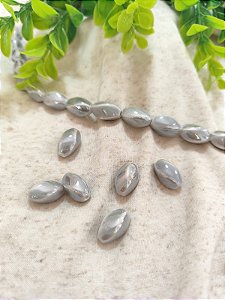 Conta de Porcelana 16mm Cinza (un)