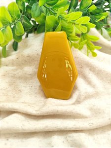 Pingente Geométrico 72mm, abertura 5mm Mostarda (un)