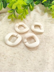 Elo de Resina Cartier 30mm Branco (6un)