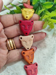 Passante Onça Howlita 20mm (3un)