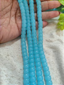 Disco de Murano 5mm Azul Claro (1 Fio - Aproximadamente 61un)