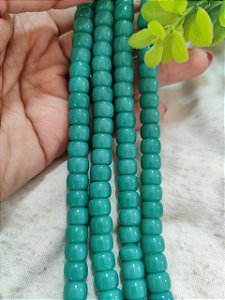 Disco de Murano 5mm Turquesa (1 Fio - Aproximadamente 61un)