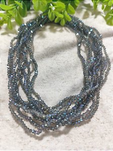 Cristal Cinza Furta-cor 2mm (1 fio - 160un)