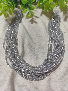 Cristal 1mm Cinza Furta-cor (1 fio)