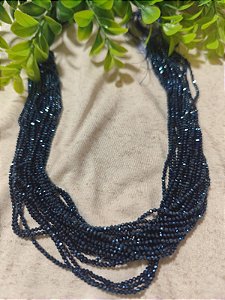 Cristal 1mm Azul Metalizado (1 fio)