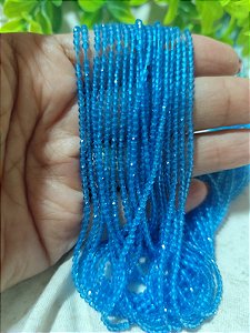 Cristal 1mm Azul Claro (1 fio)