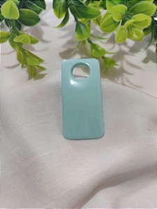 Pingente Resina Menta 50mm, abertura 1mm (un)