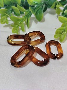 Elo de Resina 30mm Tartaruga (6un)