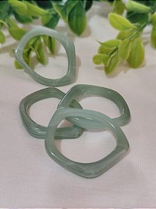 Entremeio Resina Verde Mesclado 35mm, abertura 22mm (4un)