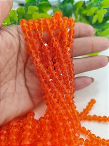 Cristal Coral Translúcido 6mm (1 fio - Aproximadamente 86un)