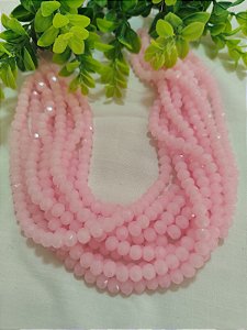 Cristal Rosa Bebê 8mm (1 fio - 64un)