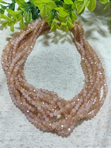 Cristal Rosa Claro Mesclado 4mm (1 fio-120un)