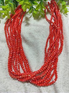 Cristal Melancia 4mm (1 fio-120un)