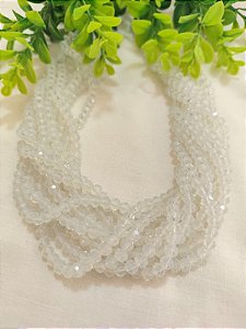 Cristal Branco Opala 6mm (1 fio - Aproximadamente 86un)
