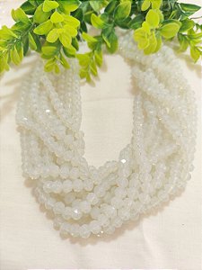 Cristal Branco Opala 8mm (1 fio - 64un)