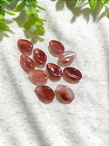 Pingente Búzios Resina Marsala Mesclado 18mm (10un)