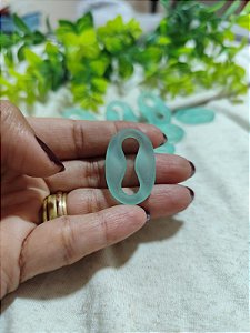 Entremeio Resina 34mm Verde Fosco (4un)