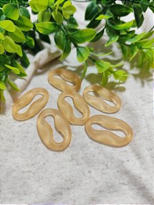 Entremeio Resina 34mm Laranja Fosco (4un)