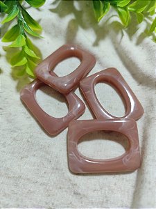 Entremeio Retangular 35mm Rosê Mesclado (4un)