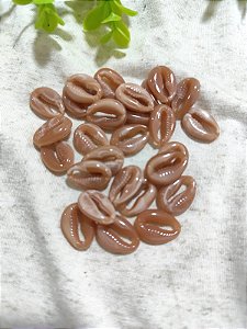 Búzios Resina 18mm Rosê Mesclado (10un)