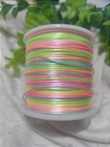 Fio de Seda 1mm Multicolorido Verão (5 metros)