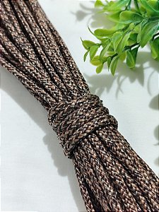 Corda Trançada 6mm Mescla Bronze (metro)