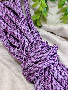 Corda Torcida 8mm Mescla Lavanda (metro)