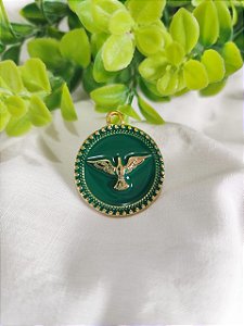 Pingente Espírito Santo Resinado Verde 3cm (un)