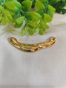 Entremeio Orgânico Martelado 55mm Ouro (un)