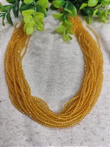 Cristal 1mm Amarelo (1 fio)