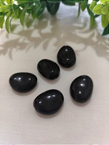 Conta Resina 23mm Preto, furo 3mm (4un)