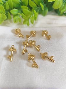 Pingente Cogumelo Ouro 20mm (un)