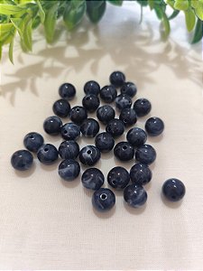 Bola Resina 10mm Azul Mesclado (20gr - Aproximadamente 40un)