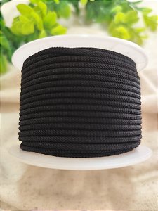 Cordão Trançado 2.5mm Preto (metro)