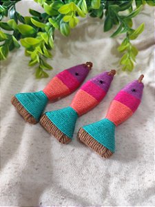 Pingente Peixe Artesanal Pink 8,5cm (un)