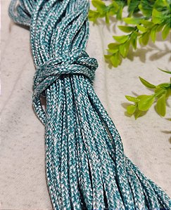 Corda Trançada 6mm Verde Turquesa Claro (metro)
