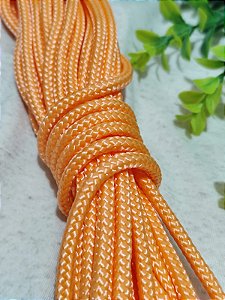 Corda Trançada 6mm Pêssego (metro)