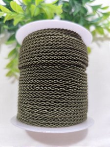Cordão de São Francisco 2mm Verde Musgo (metro)