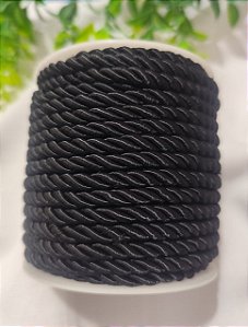 Cordão de São Francisco 6mm Preto (metro)