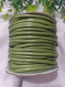 Cordão Encerado Sintético Verde 5.0 mm (Metro)