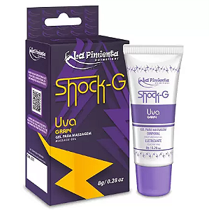 Shock G Vibrador Liquido Excitante 8g Uva
