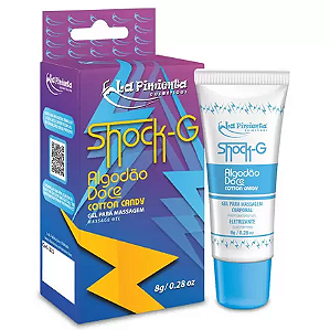 Shock G Vibrador Liquido Excitante 8g Algodão Doce