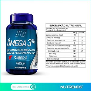 ÔMEGA 3 1000MG (60CAPS) NUTRENDS