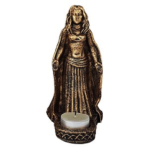 Castical Deusa Lua Morgana em Resina 16cm
